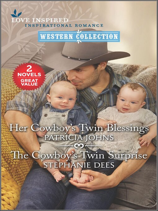 Title details for Her Cowboy's Twin Blessings and the Cowboy's Twin Surprise by Patricia Johns - Available
